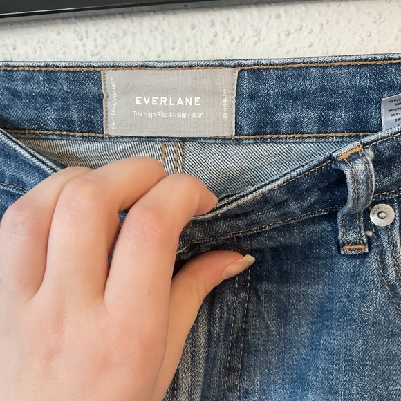 Everlane the High Rise Straight Jean Size 31 - Picture 4 of 7